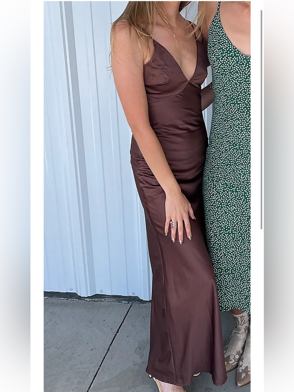 Princess Polly Angels Only Maxi Dress Chocolate - Picture 2 of 5